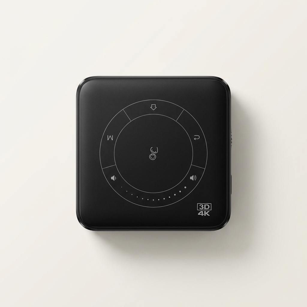 Onboard Android system streams apps straight from the projector