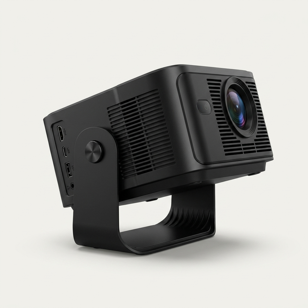 Smart PTZ Home Cinema Projector - Native WUXGA 1920x1200, 500 ANSI, Android (UK Plug)