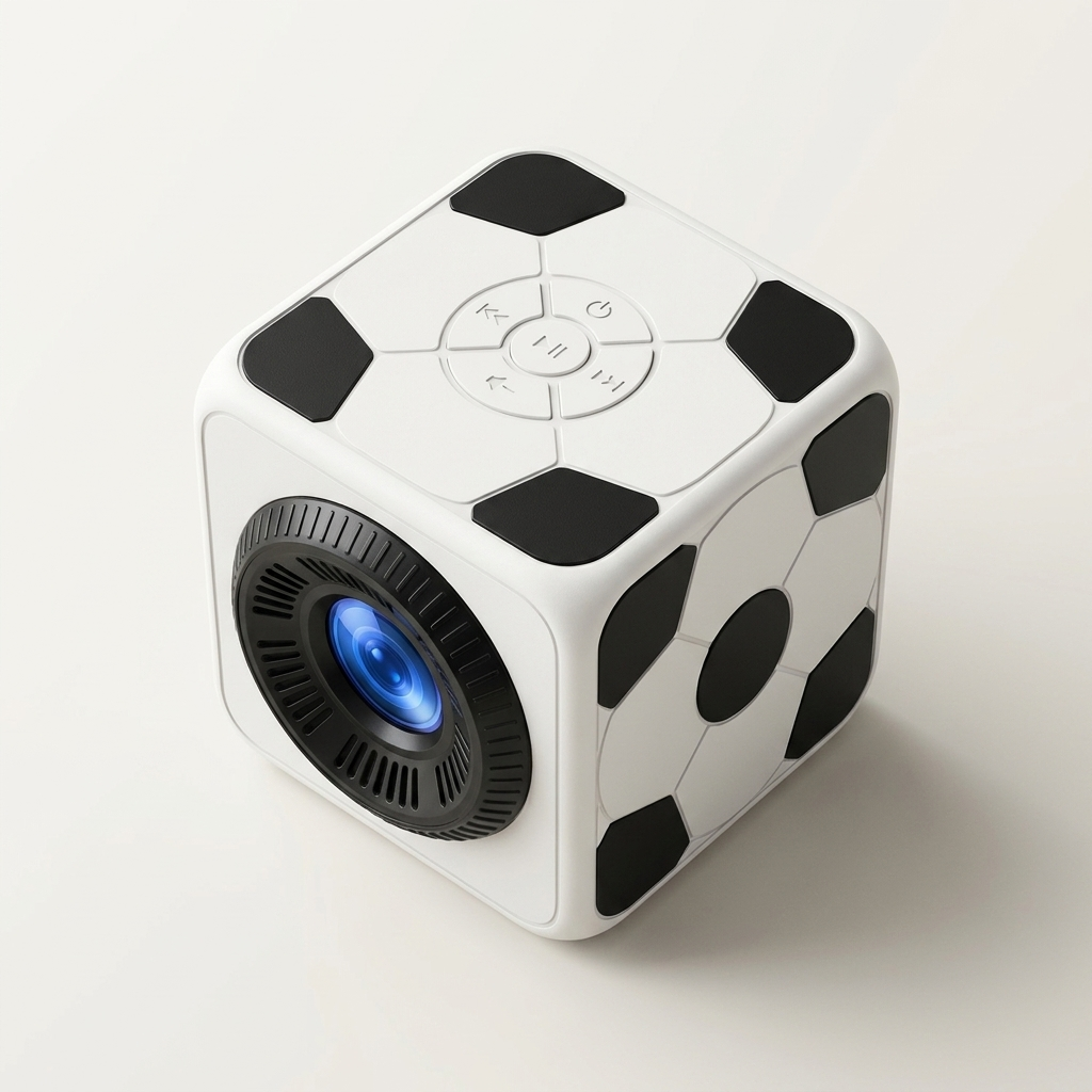 Mini Home Projector - 720p HD, Android Smart, Portable for Films & Sports (UK Plug)