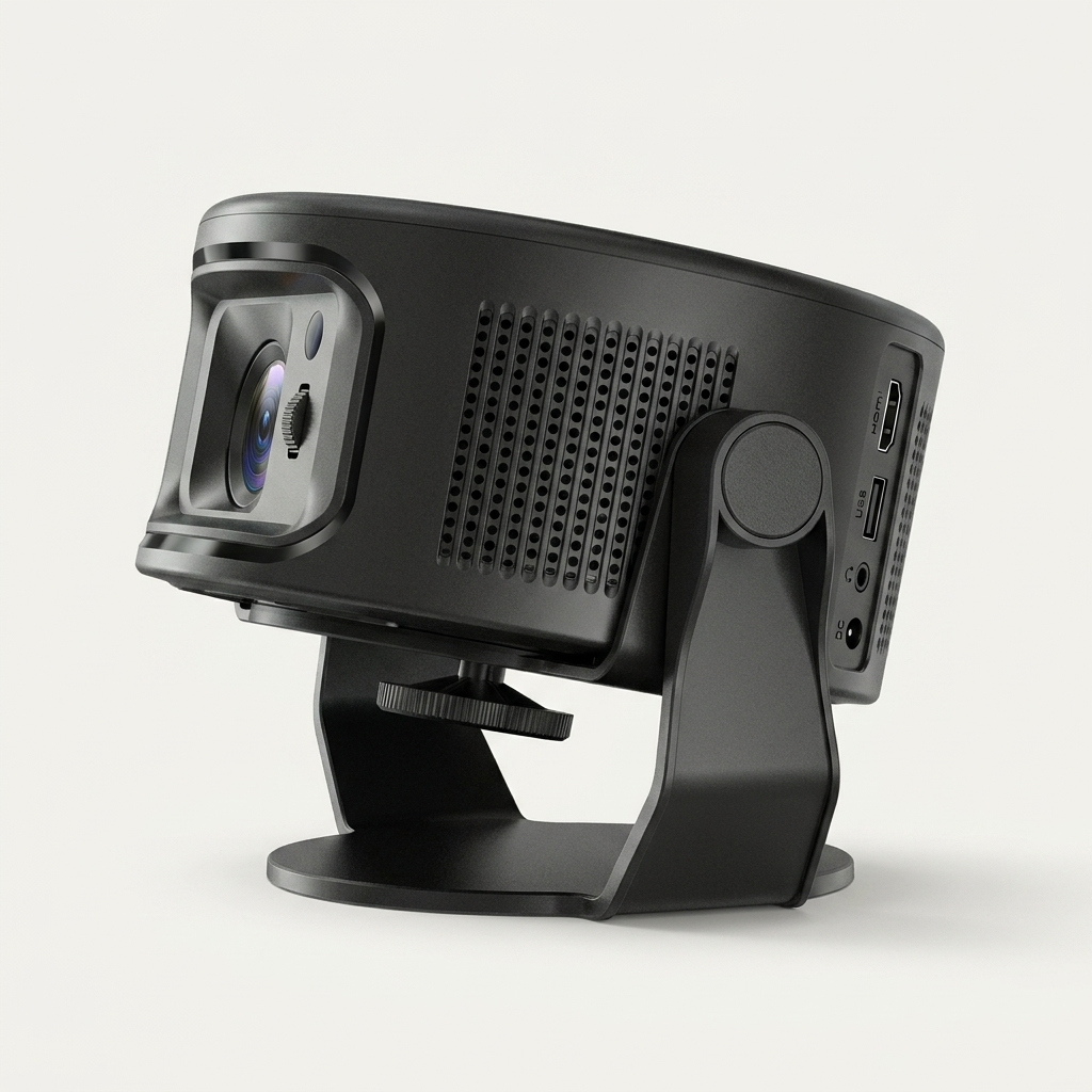 Native 720p HD mini projector for films and series up to 120 inches