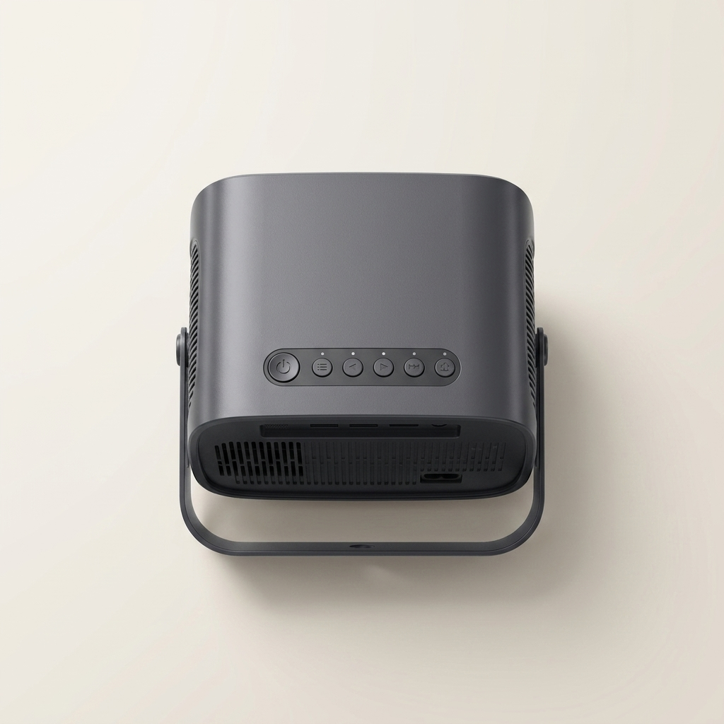 Travel-friendly mini projector with HDMI and USB inputs for consoles and drives