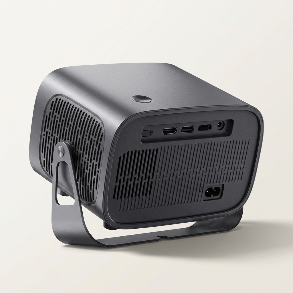 Lightweight home projector supplied with a UK 3-pin BS 1363 plug