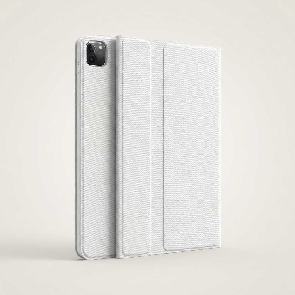 Wrap-around TPU folio shielding the screen, back and corners