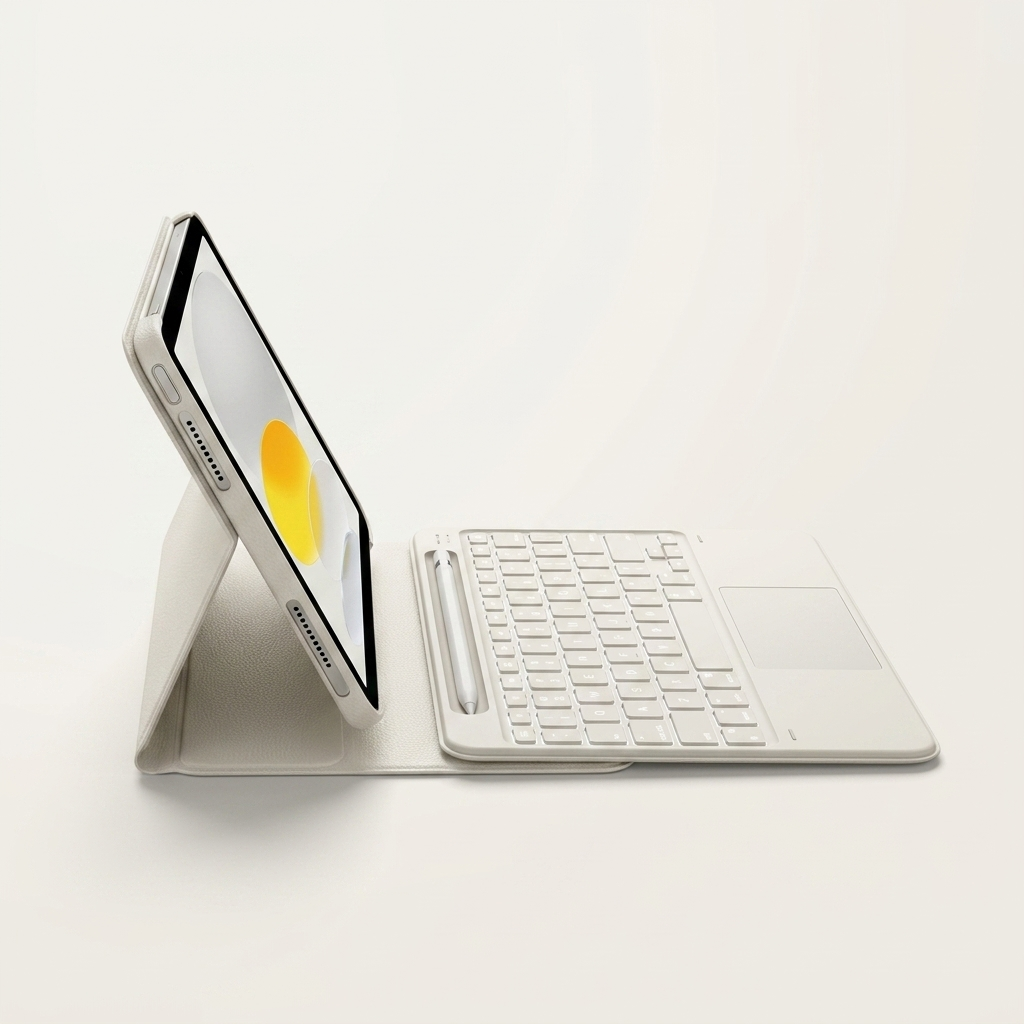 iPad Keyboard Case with Trackpad & Pen Tray - Detachable Backlit Bluetooth (11" 2025 & 10th Gen)