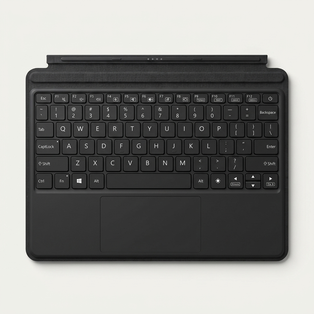 Slim detachable keyboard with USB-C recharging that lasts weeks
