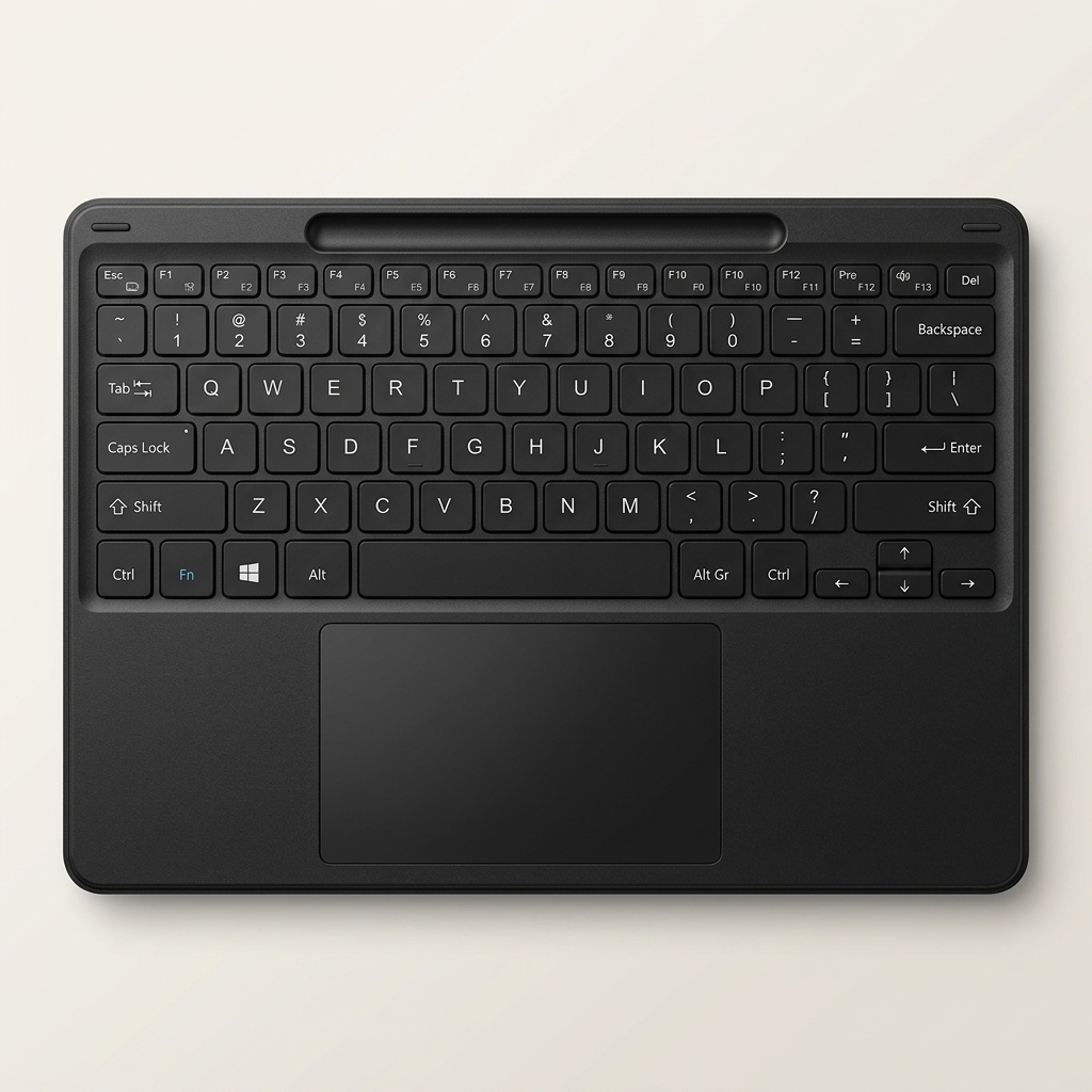 Backlit keys for confident typing in any light, with a quiet, precise feel