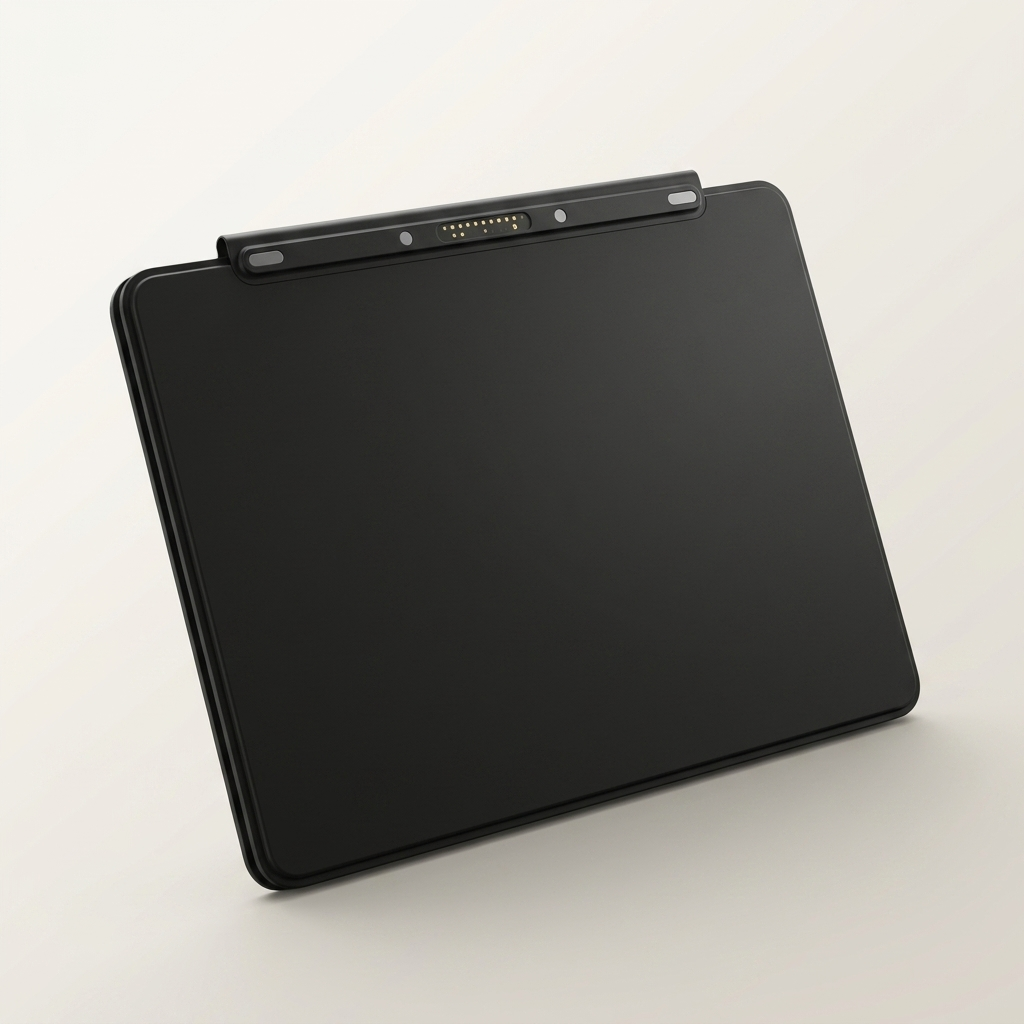 Bluetooth keyboard with a USB-C charge lasting weeks, finished in black