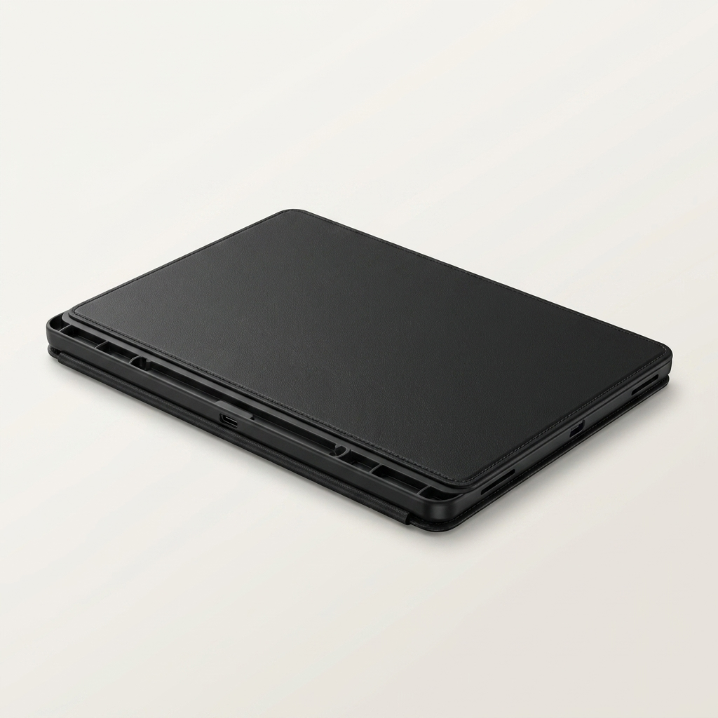 Bluetooth folio with rechargeable battery and UK English QWERTY layout