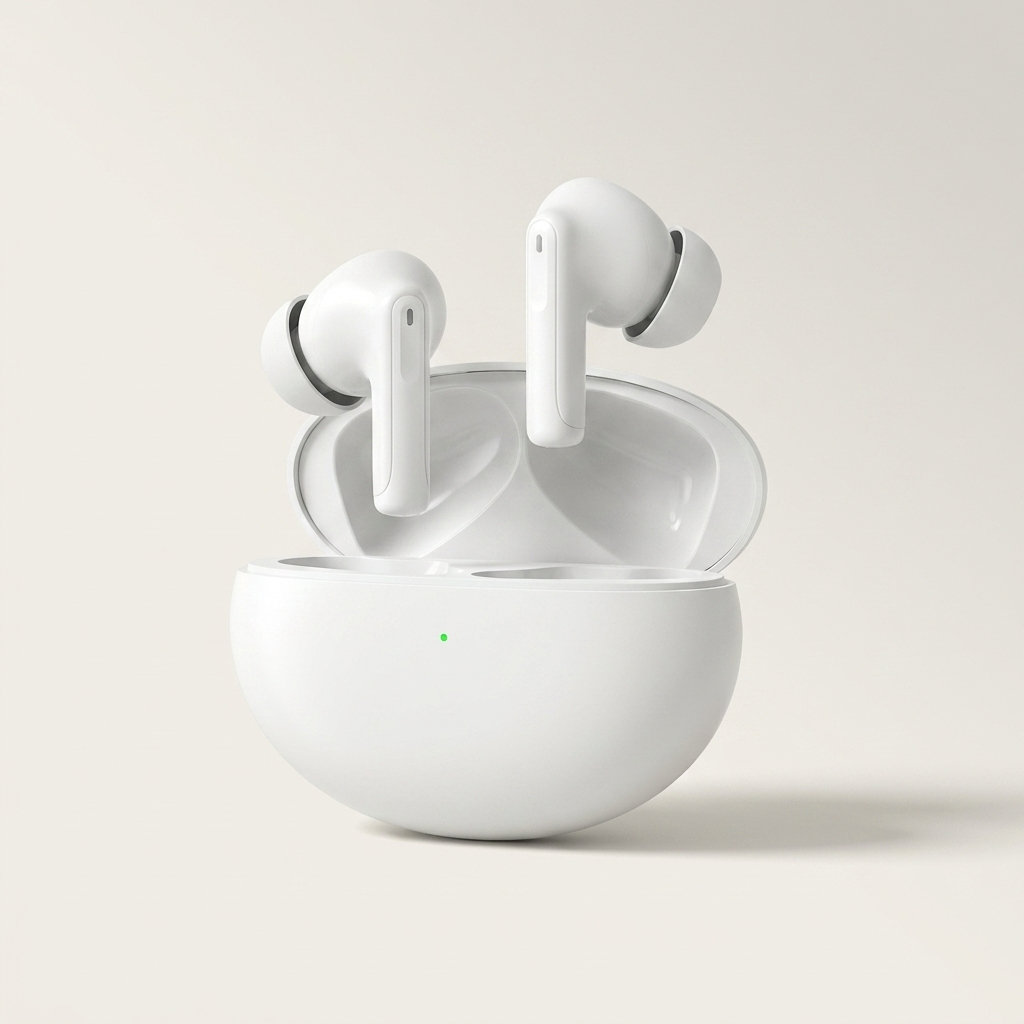 ANC wireless earbuds available in White, Bronze and Blue