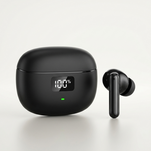 ANC Wireless Earbuds - Bluetooth 5.4 TWS with Digital Display Case & ENC Calls
