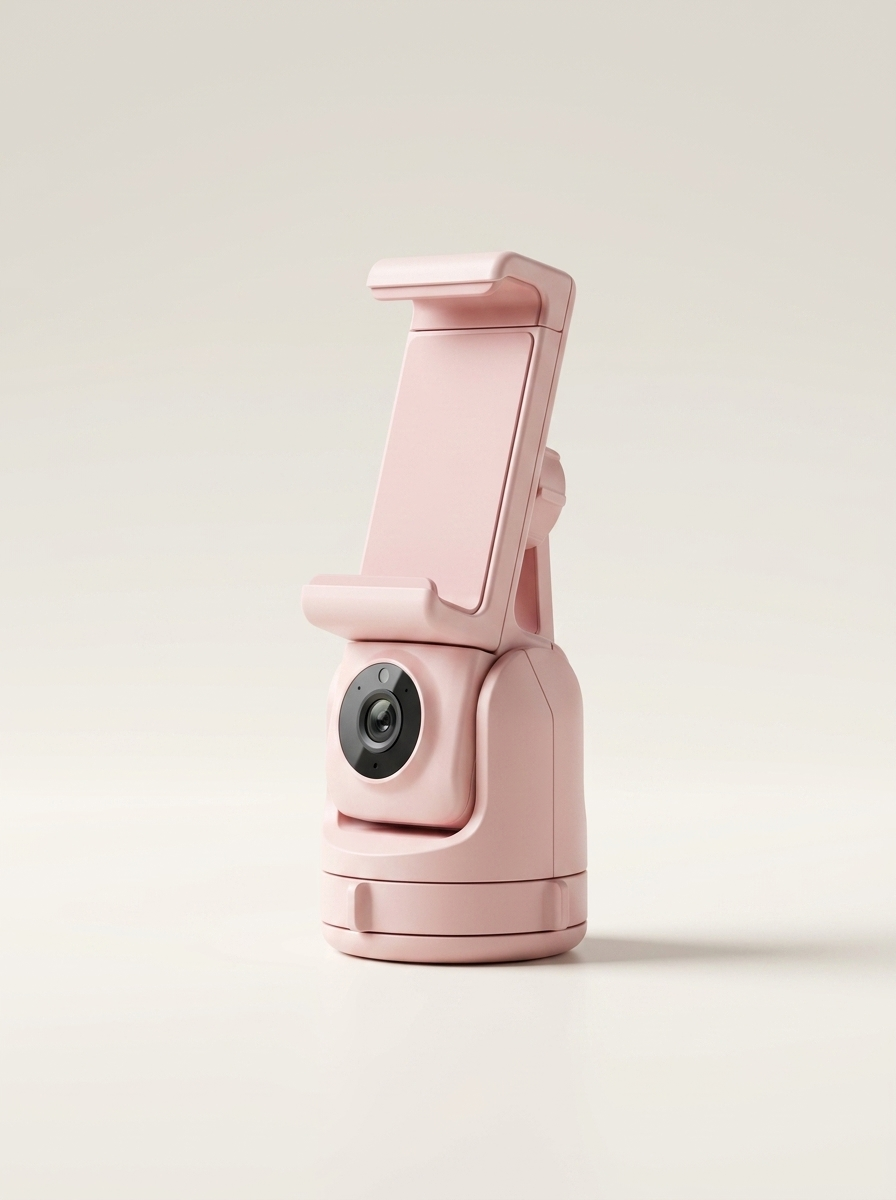 Phone holder with one-touch switching between portrait and landscape