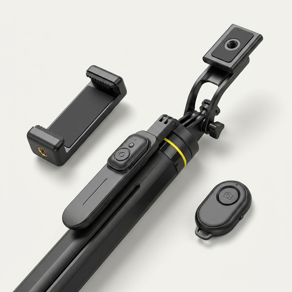 360-degree anti-shake balance handle for steadier handheld footage