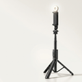 Selfie Stick & Tripod with LED Fill Light - 1m Bluetooth, Anti-Shake Travel Stand
