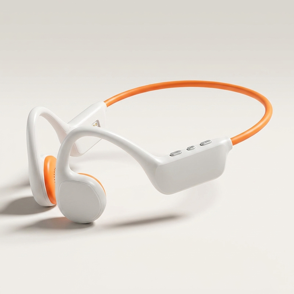 Waterproof sport headphones for open-water swimming, cycling and road running