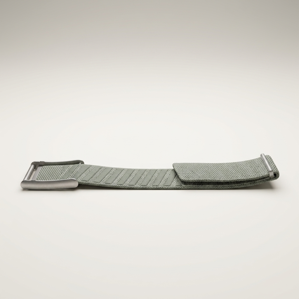 Lightweight band at around 14 g that clips onto the sensor housing