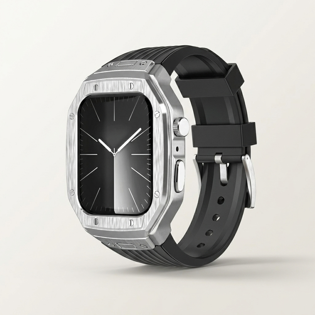 Two-tone case and sports band set in six finishes, watch not included