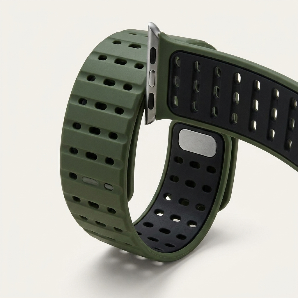 Integrated magnetic clasp fastens and adjusts in one smooth motion
