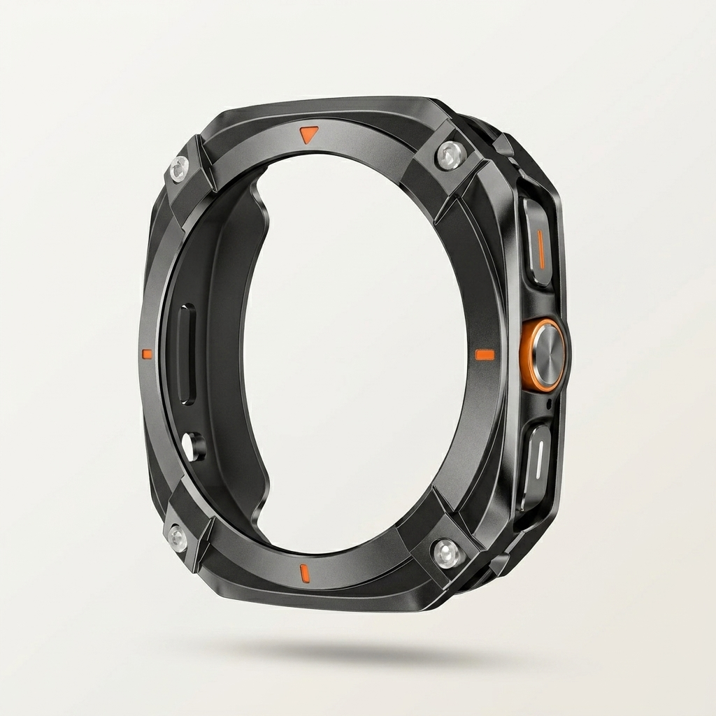 Slim case that fits over the watch and keeps your original strap