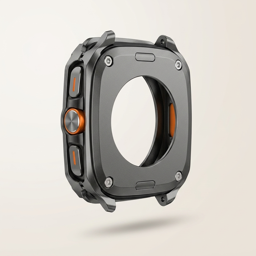 Colour-matched crown and button accents finish the mechanical look