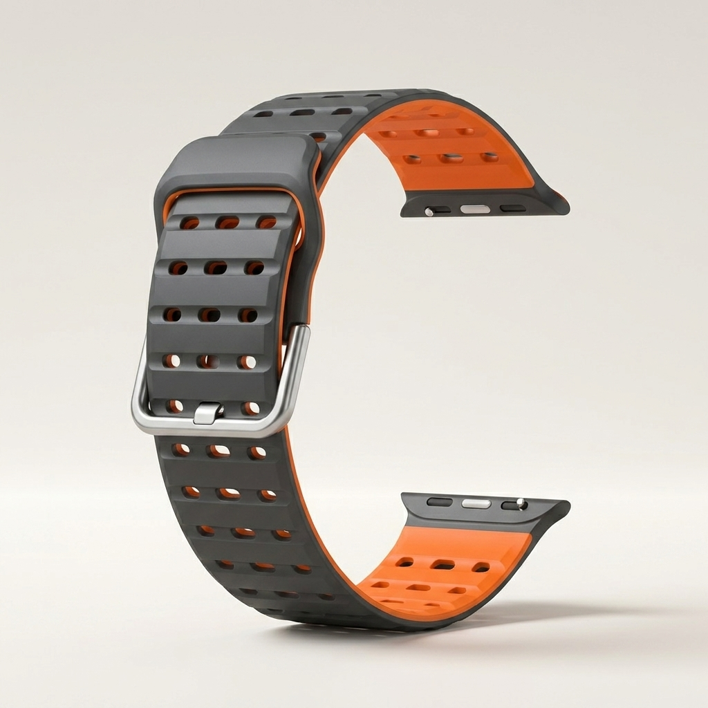 Quick-release connectors make swapping the watch strap quick and effortless