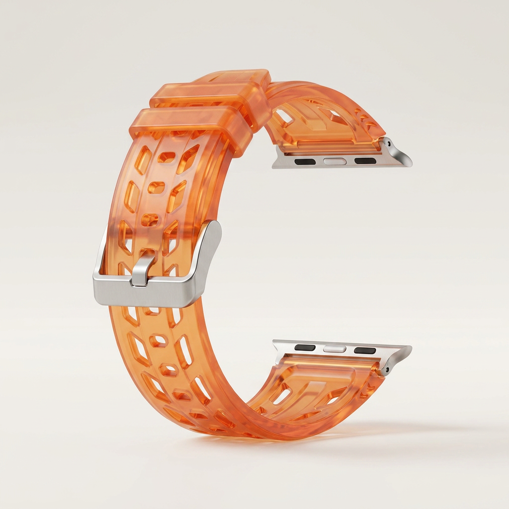 Motorsport-inspired band with a bold lightweight cut-out structure