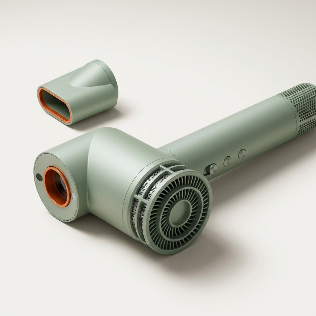 Smart heat sensor monitors airflow temperature to protect hair
