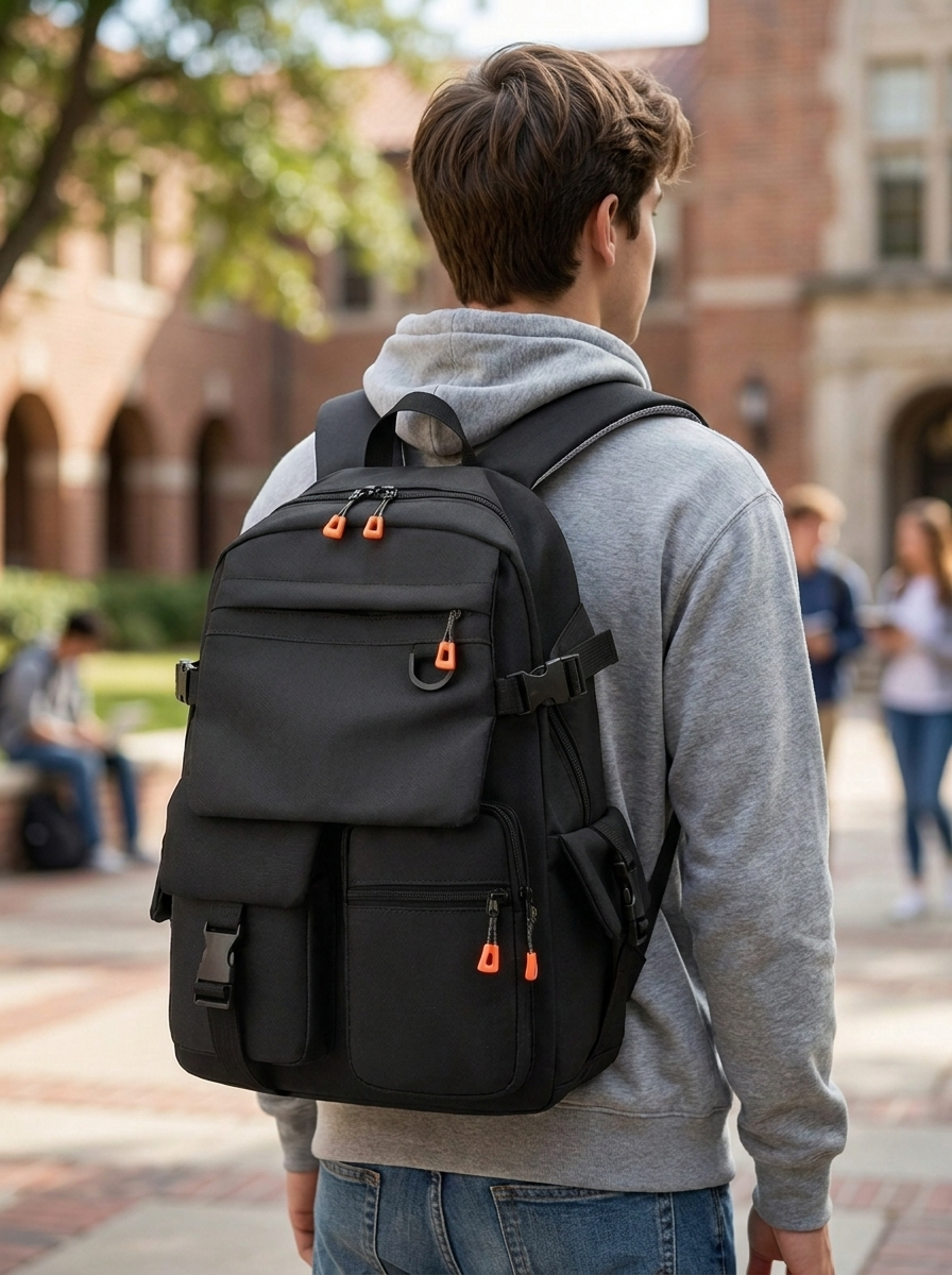 Ultra-light nylon backpack weighing just 580 g for students and commuters