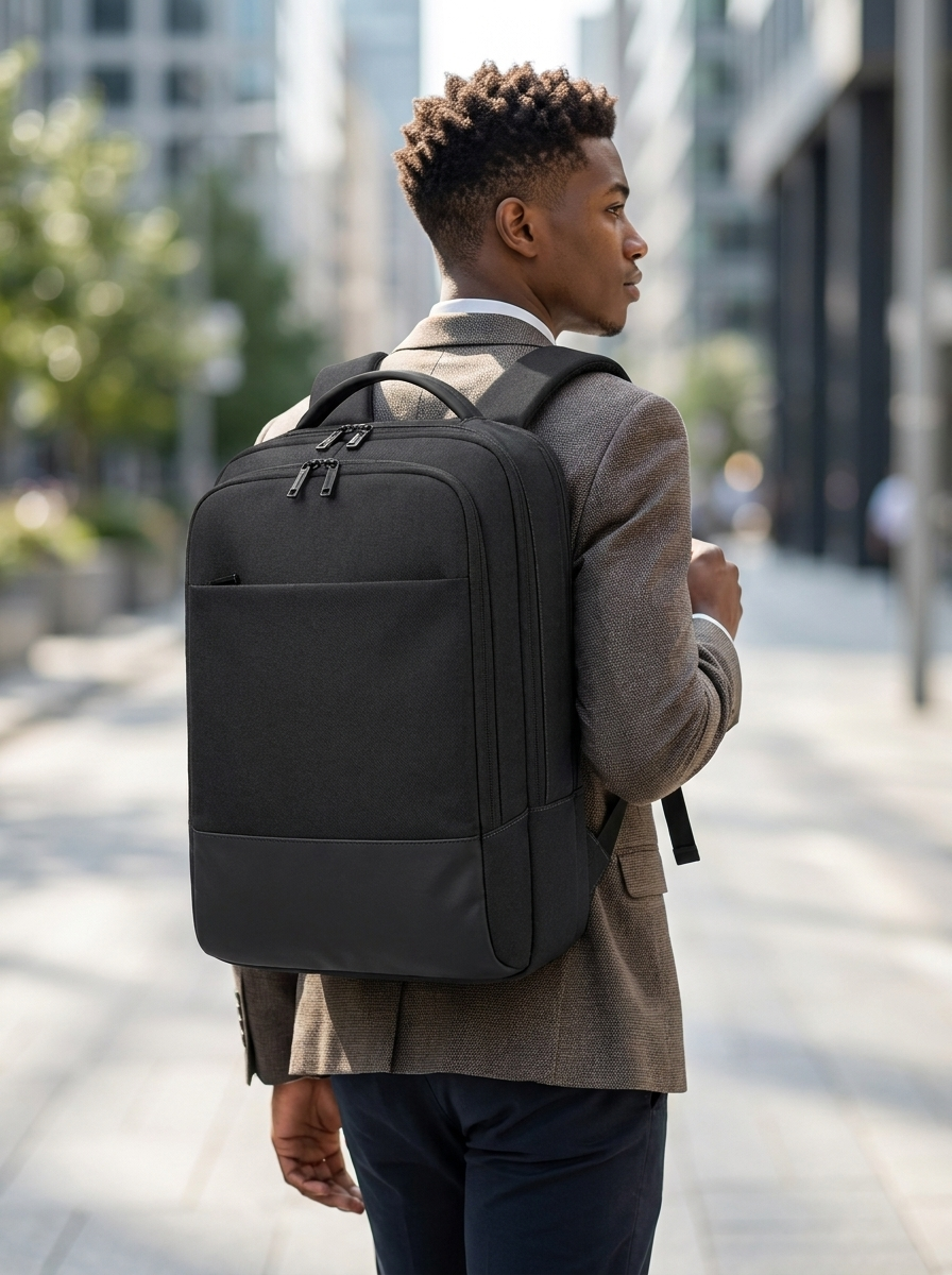 High-grade Oxford commuter backpack protecting laptops up to 15 inches