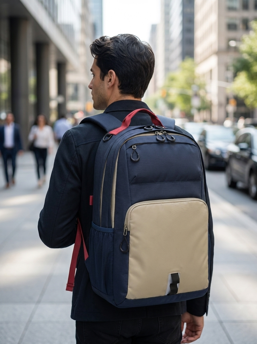 Ultra-light nylon commuter backpack weighing just 0.87 kg