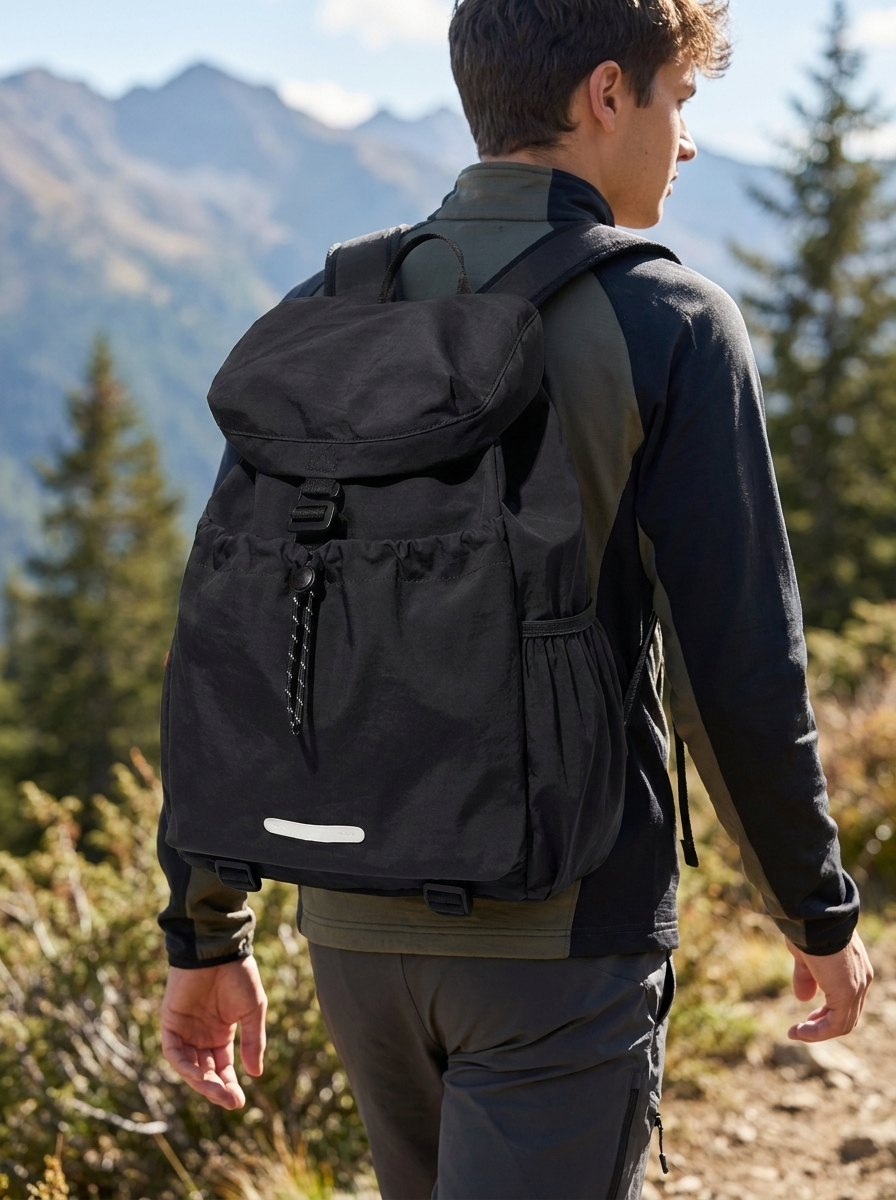 Ultra-light nylon travel and hiking backpack weighing just 0.4 kg