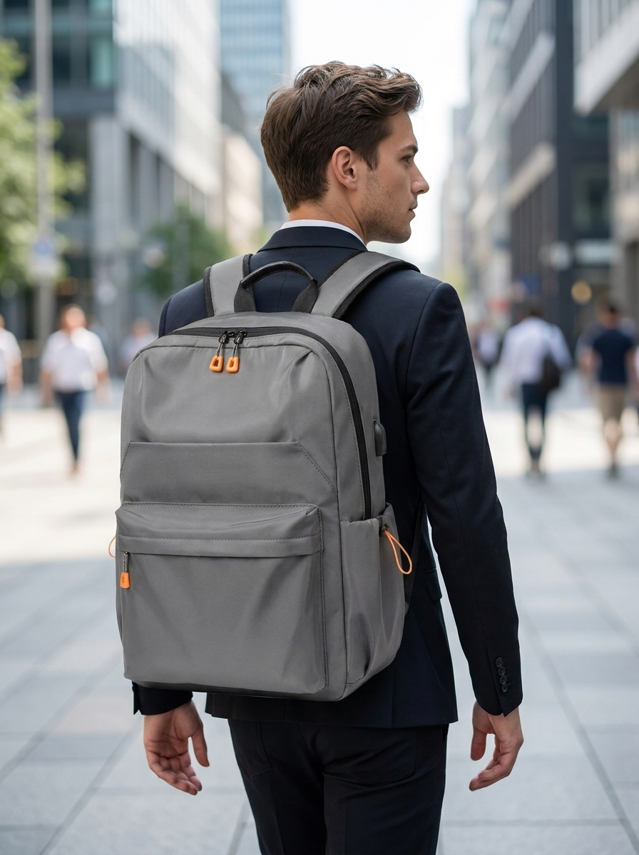 Oxford Laptop Backpack - Water-Resistant 15.6" Commuter Rucksack, Under 20L