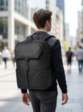 Oxford business laptop backpack in hard-wearing water-resistant cloth