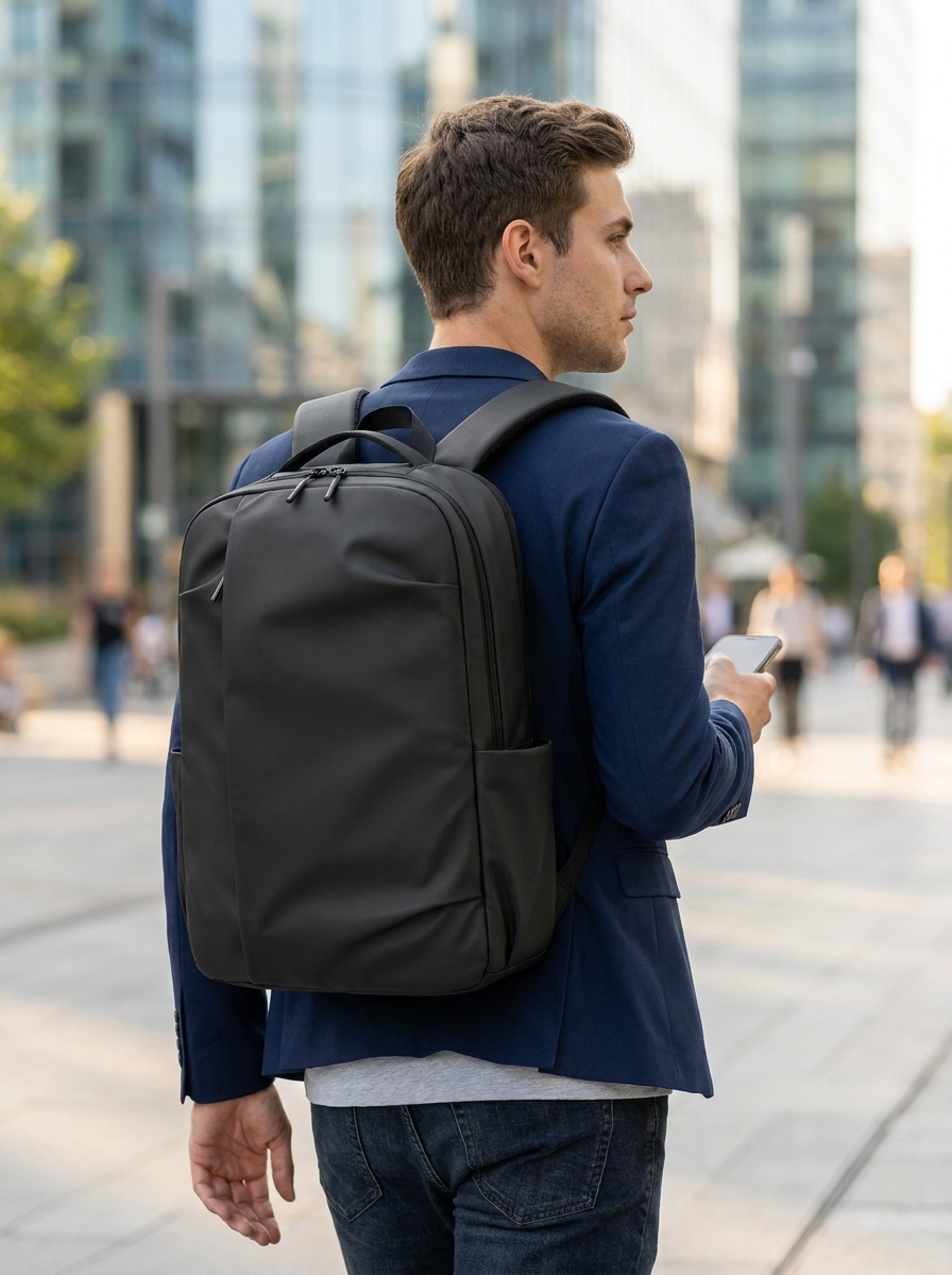 Spacious commuter laptop backpack for a 16-inch laptop and a full day's kit