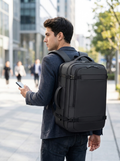 Expandable laptop backpack with built-in external USB charging port
