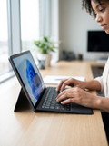 Floating magnetic Magic Keyboard designed for the Microsoft Surface Pro 12