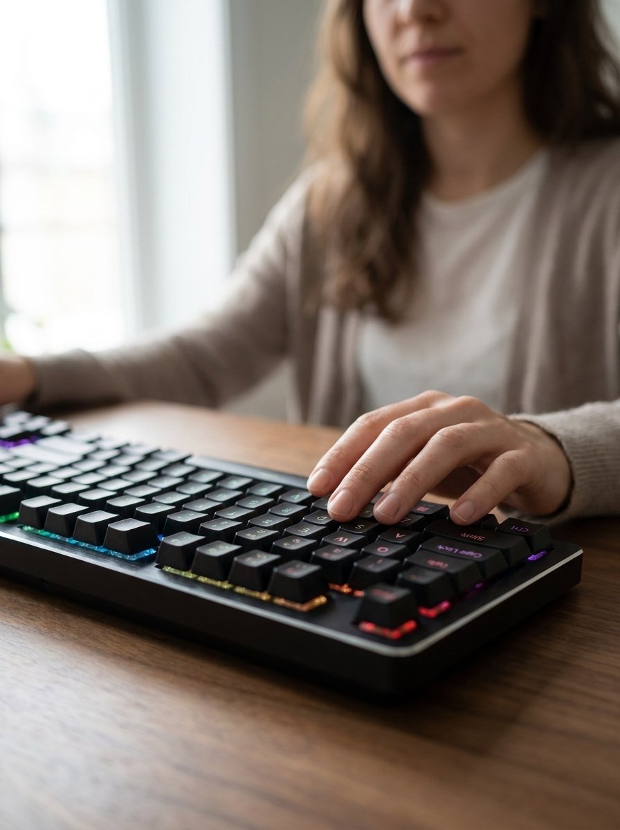 Aluminium Hot-Swappable Mechanical Gaming Keyboard - 87-Key TKL, RGB Backlit