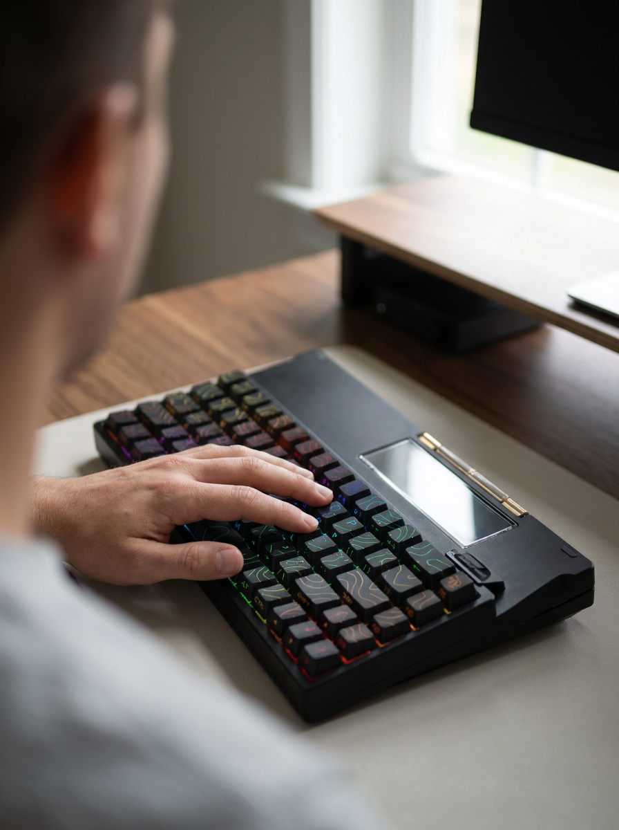 Aluminium Mechanical Keyboard - 82-Key Tri-Mode Wireless, Hot-Swappable, RGB