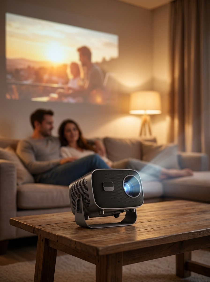 Android 13 mini projector with native 720p HD 1280x720 resolution