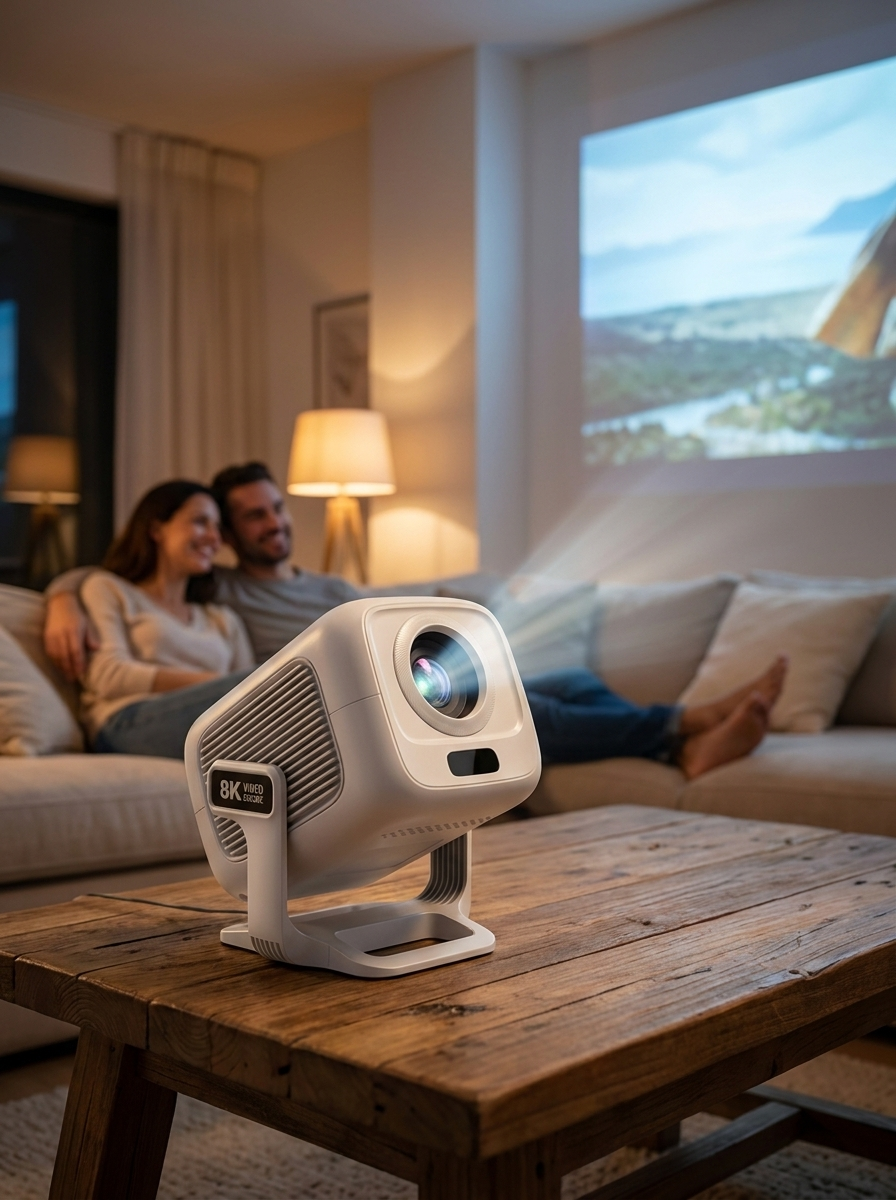 Mini smart projector with native Full HD 1080p picture