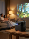 Portable smart projector with genuine Full HD 1080p resolution for outdoor viewing