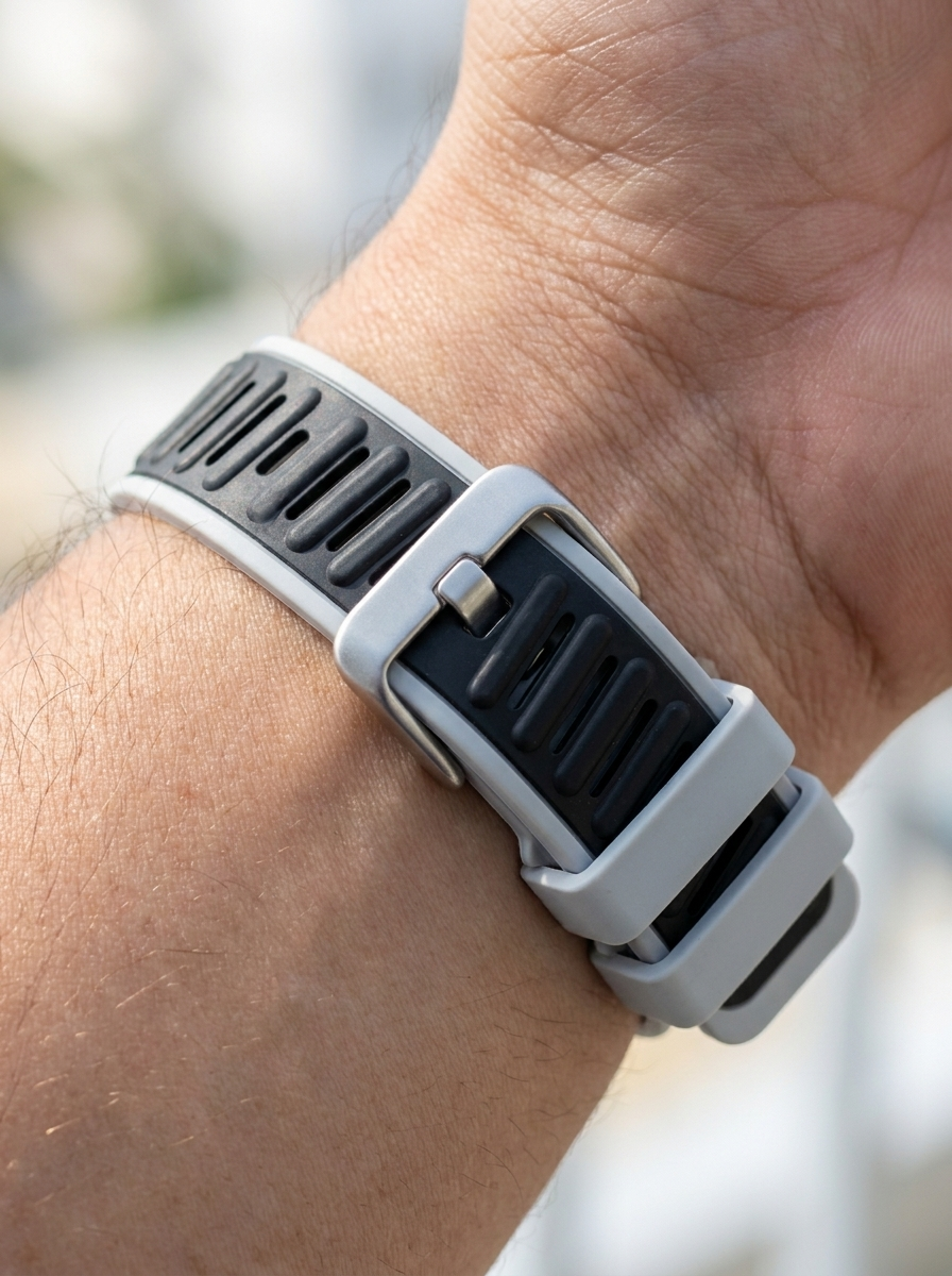 Two-tone silicone replacement strap made for the Whoop 4.0 band