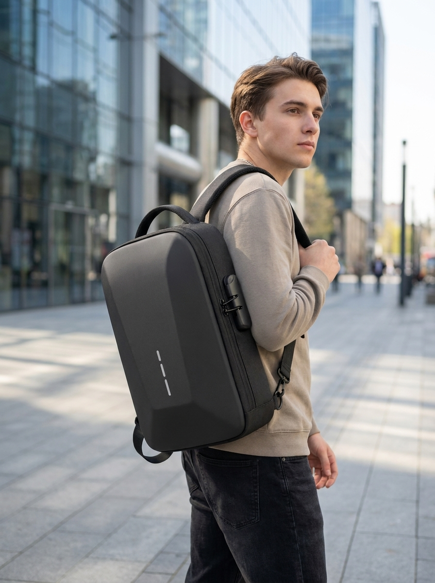 Lightweight Oxford crossbody chest bag for hands-free commuting