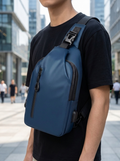 Crossbody chest bag in lightweight water-resistant nylon for everyday carry