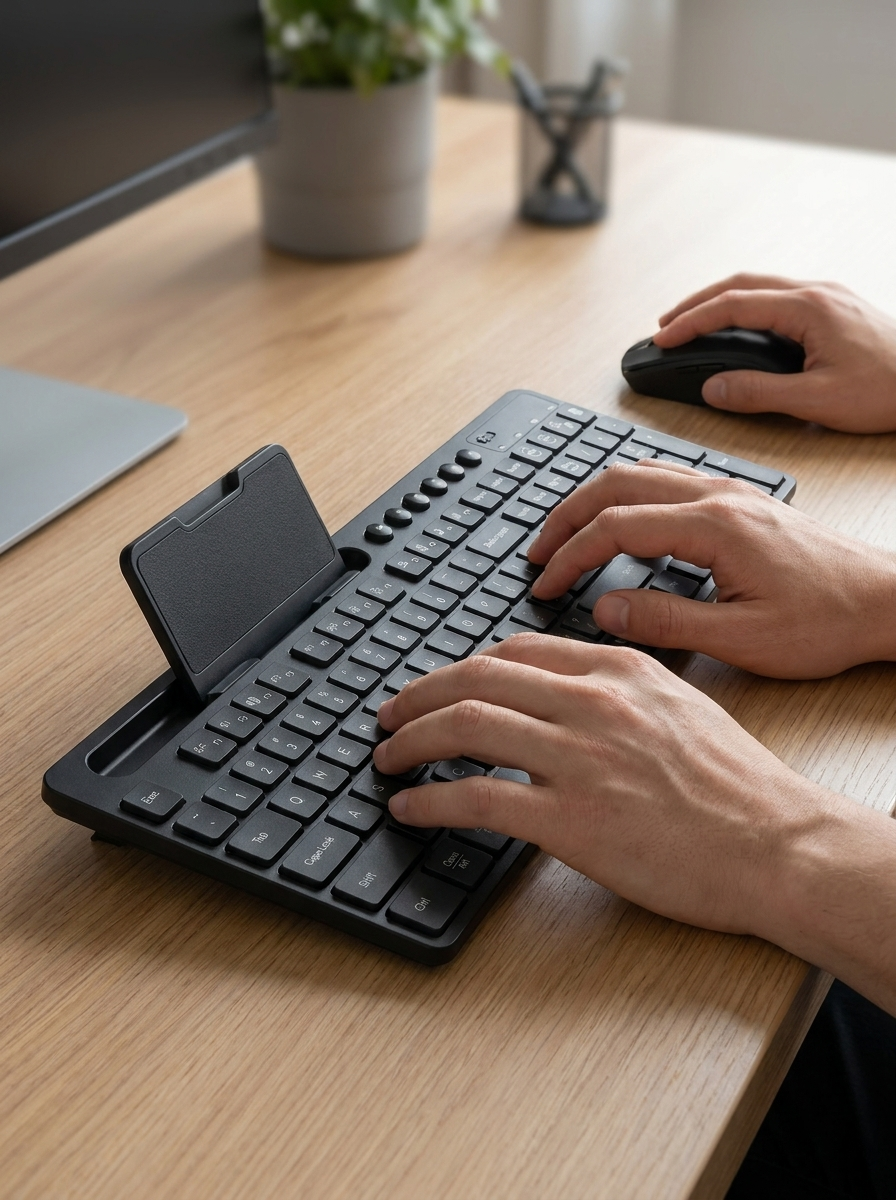 2.4G wireless set connecting through a single plug-and-play USB receiver