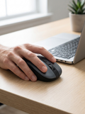 Silent 2.4G wireless mouse with quiet click buttons for shared offices