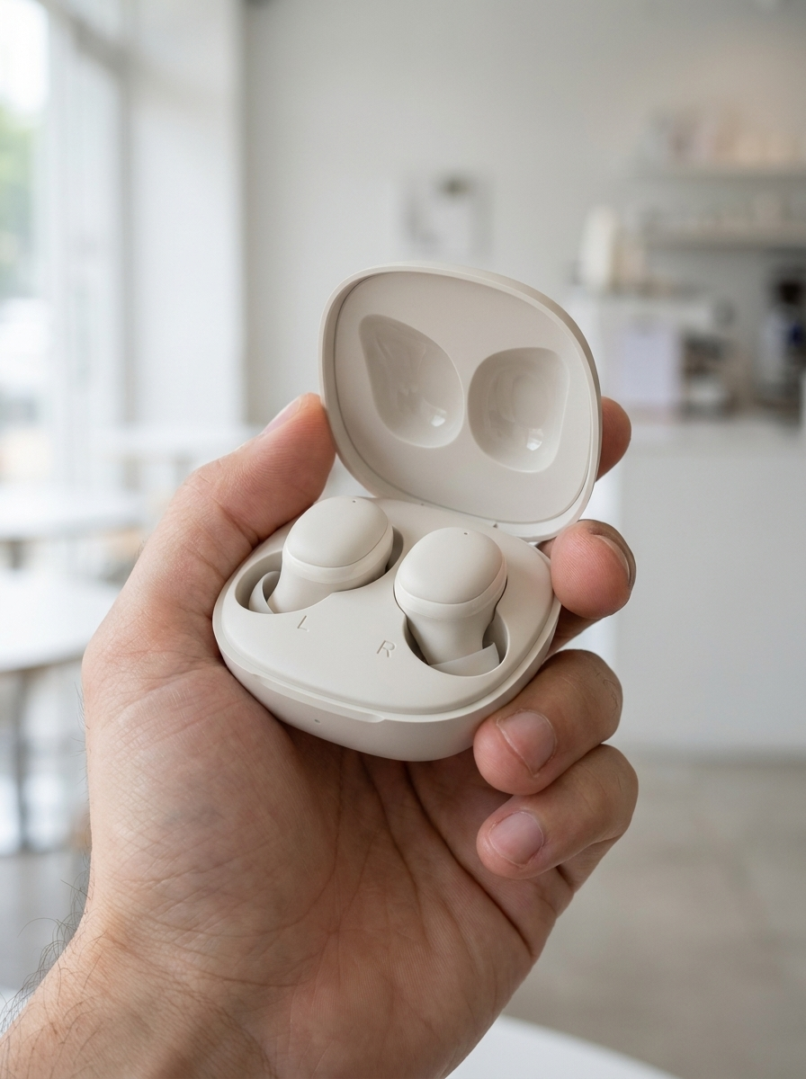 Ultra-compact macaron wireless earbuds with a near-invisible in-ear fit