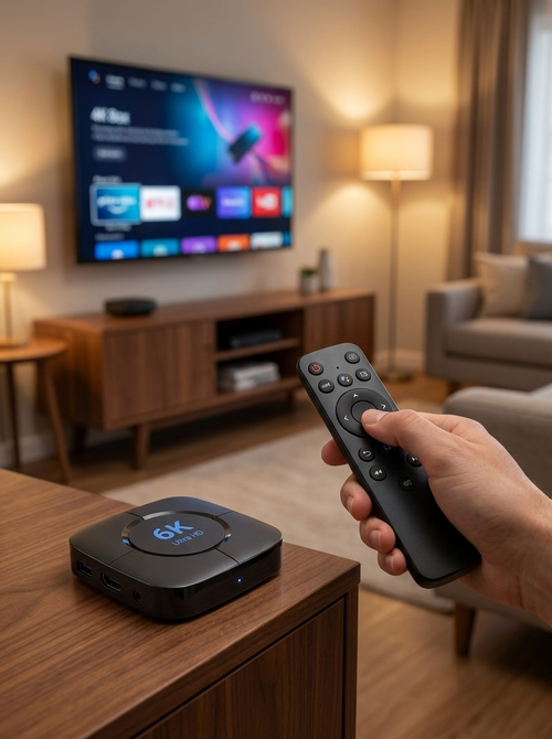 2026 Android smart TV box with 4K Ultra HD streaming output