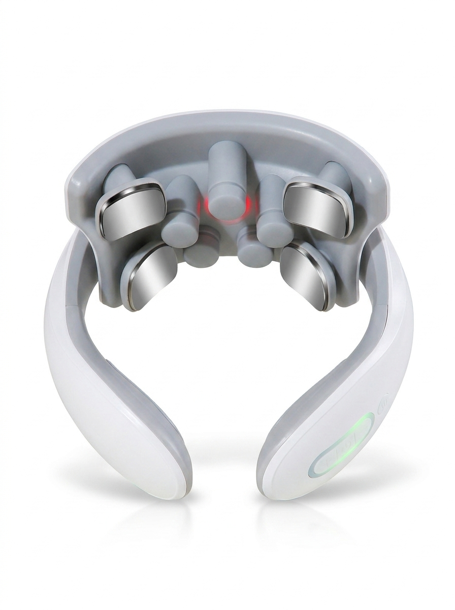 VOLTARA Smart Neck & Shoulder Massager – EMS Pulse, Heated, Cordless Cervical Relief Device