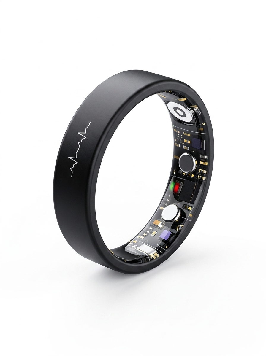 VOLTARA Smart Health Ring – ECG Heart Rate, Blood Oxygen & Sleep Tracker, 5ATM Waterproof