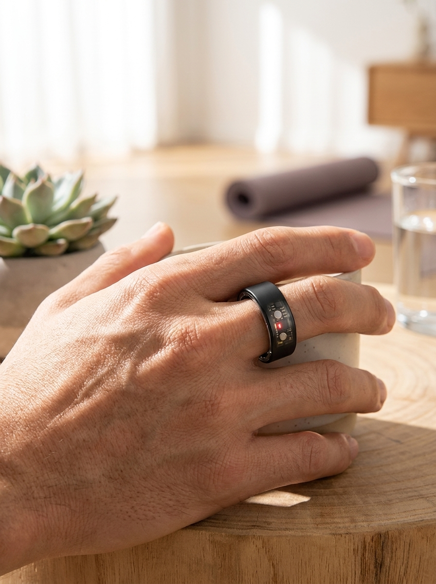 VOLTARA Smart Health Ring – ECG Heart Rate, Blood Oxygen & Sleep Tracker, 5ATM Waterproof